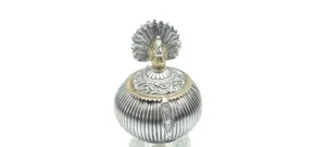 Silver Plated Kumkum Box