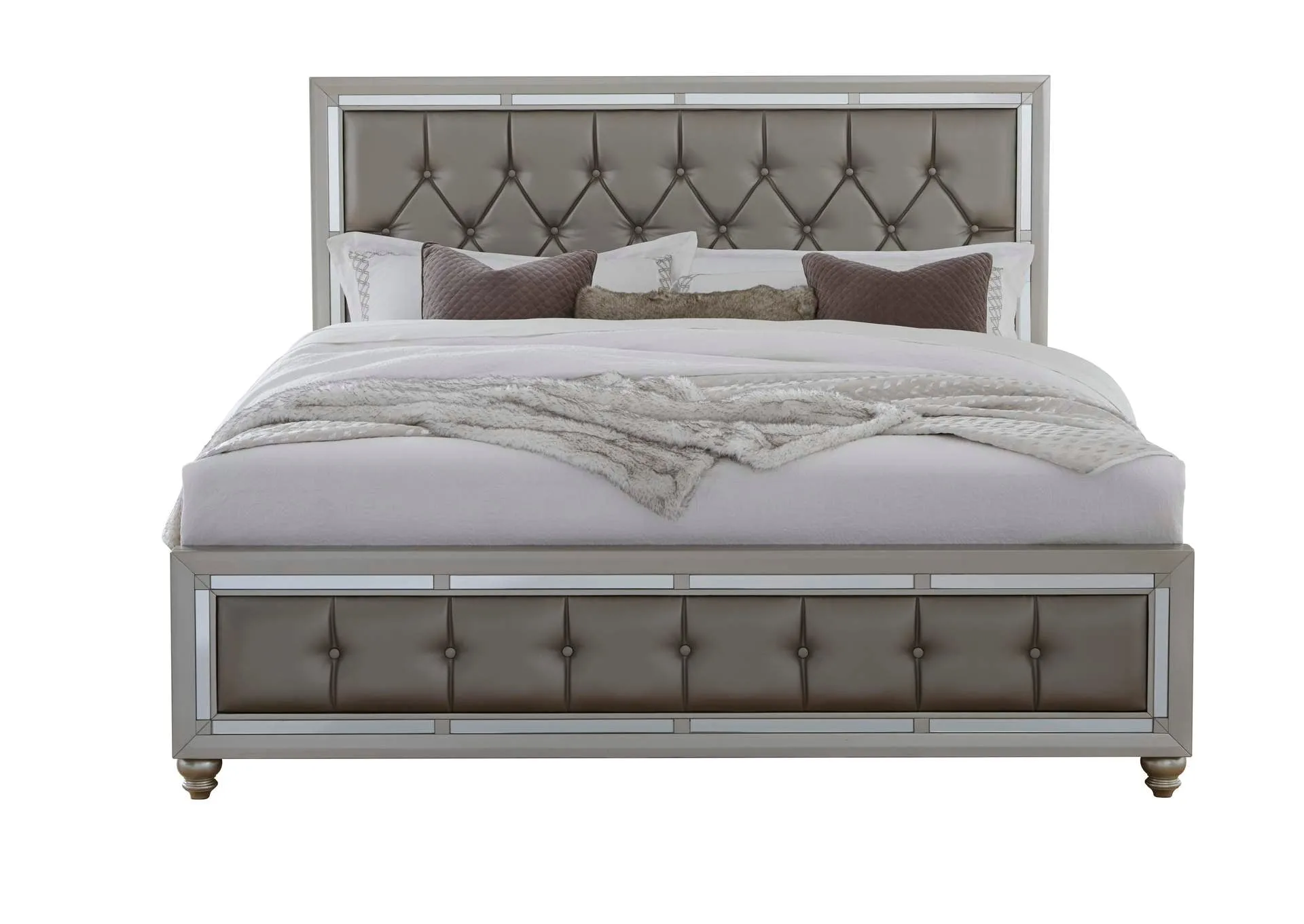 Silver Riley Queen Bed