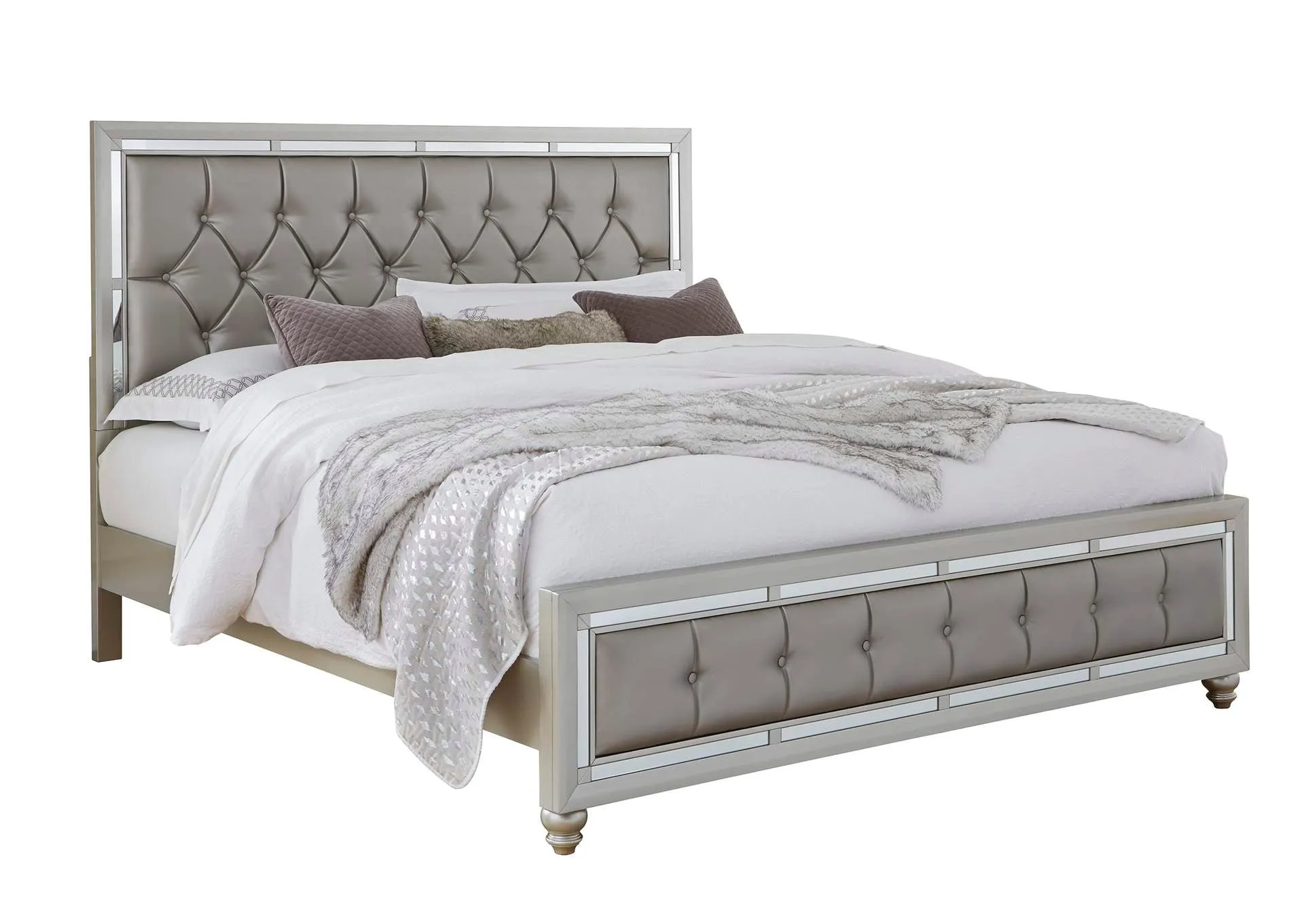 Silver Riley Queen Bed