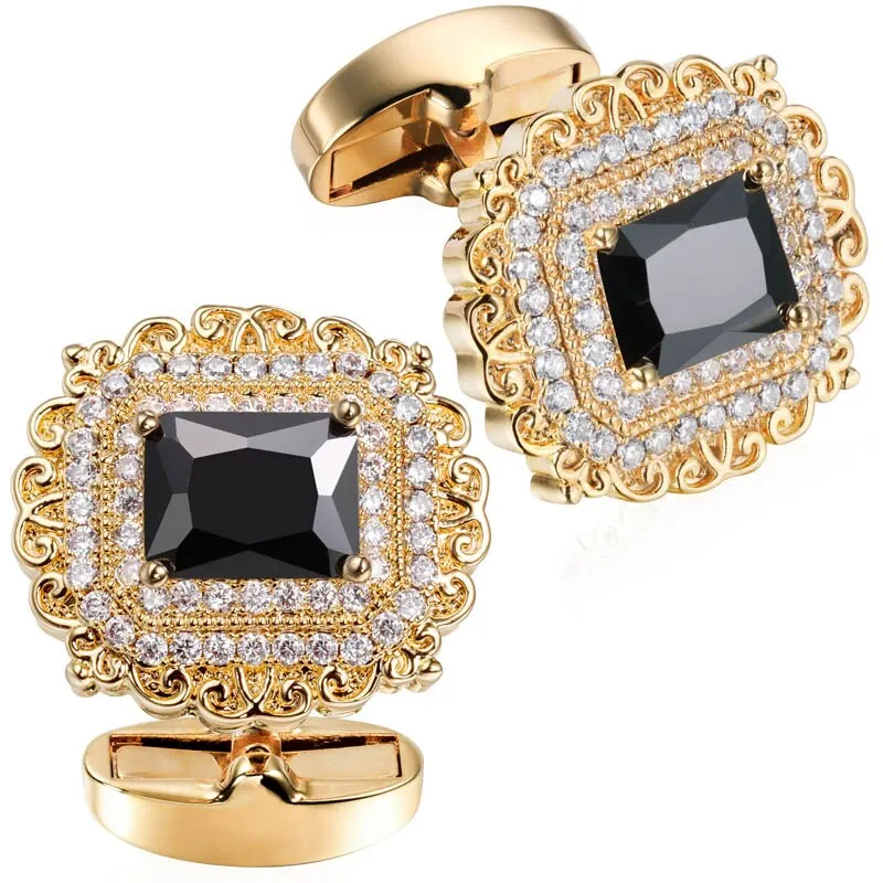 Square Crystal Cufflinks