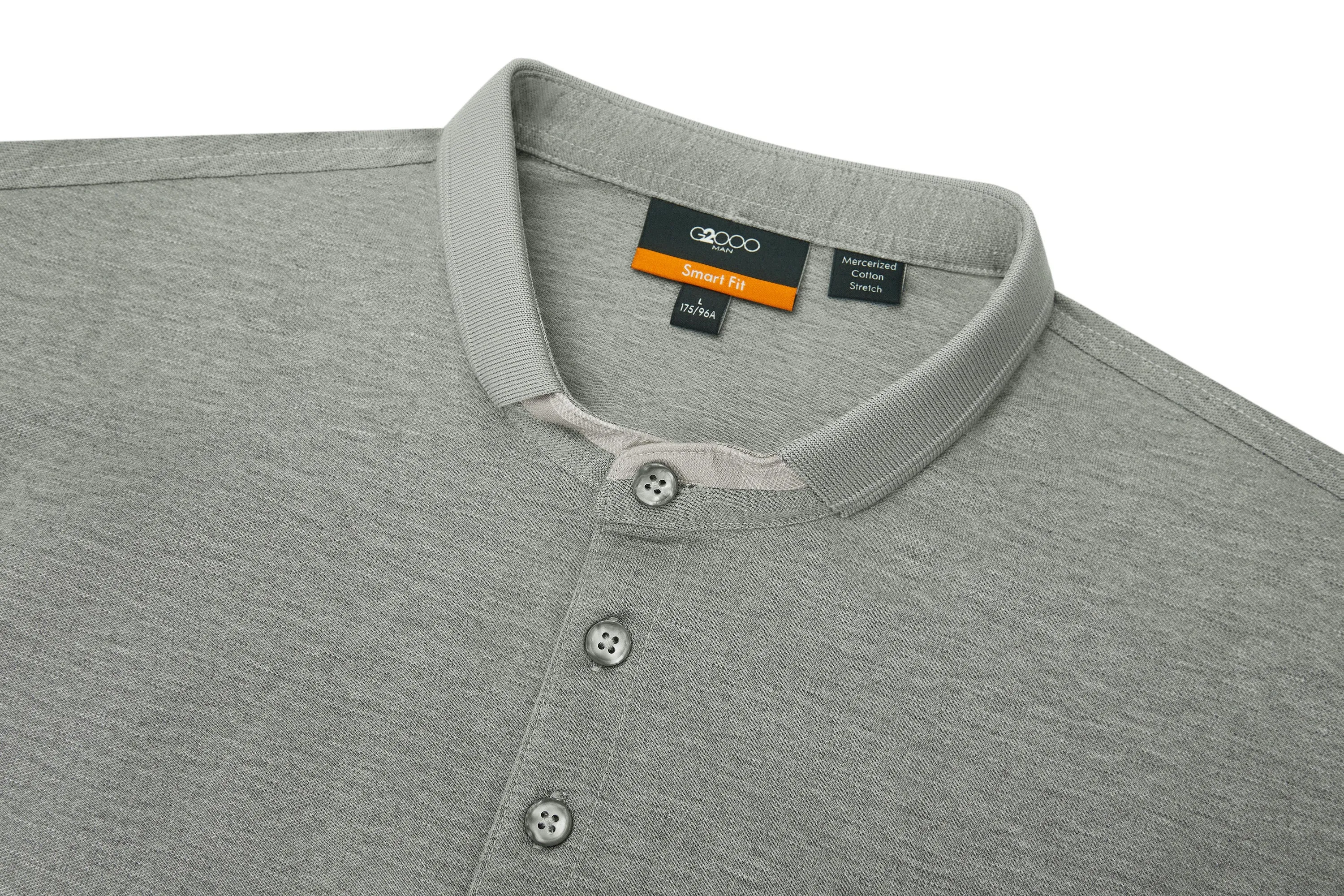 Super Light Mercerized Cotton Stand Collar Polo