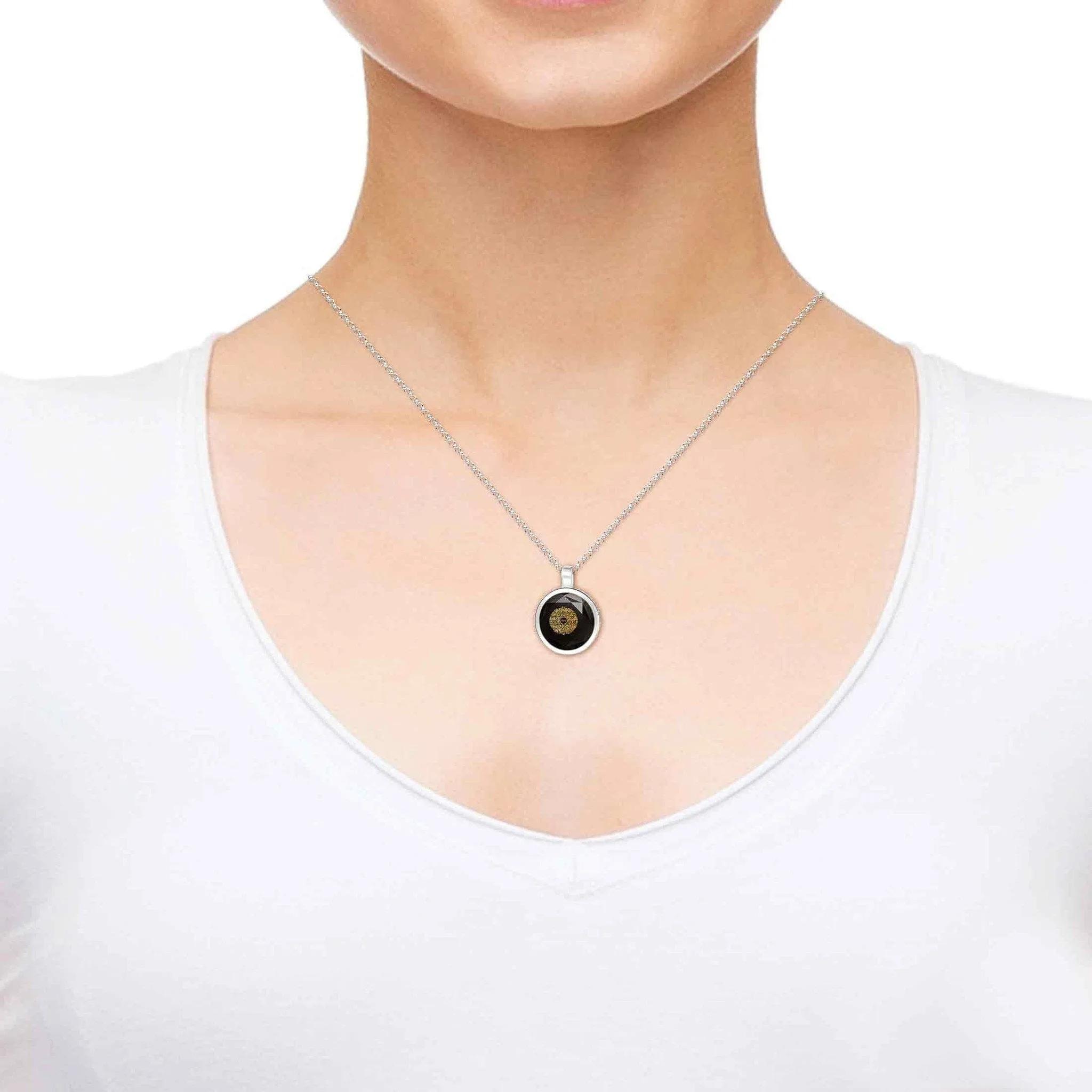 Thank You Mom, 925 Sterling Silver Necklace, Zirconia