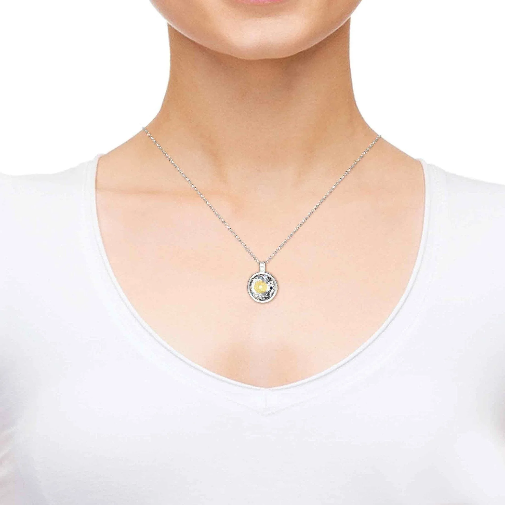 Thank You Mom, 925 Sterling Silver Necklace, Zirconia