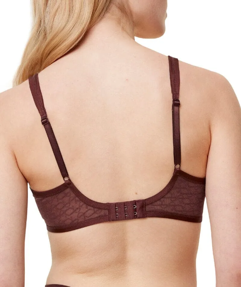 Triumph Signature Sheer Underwired Minimiser Bra - Decadent Chocolate