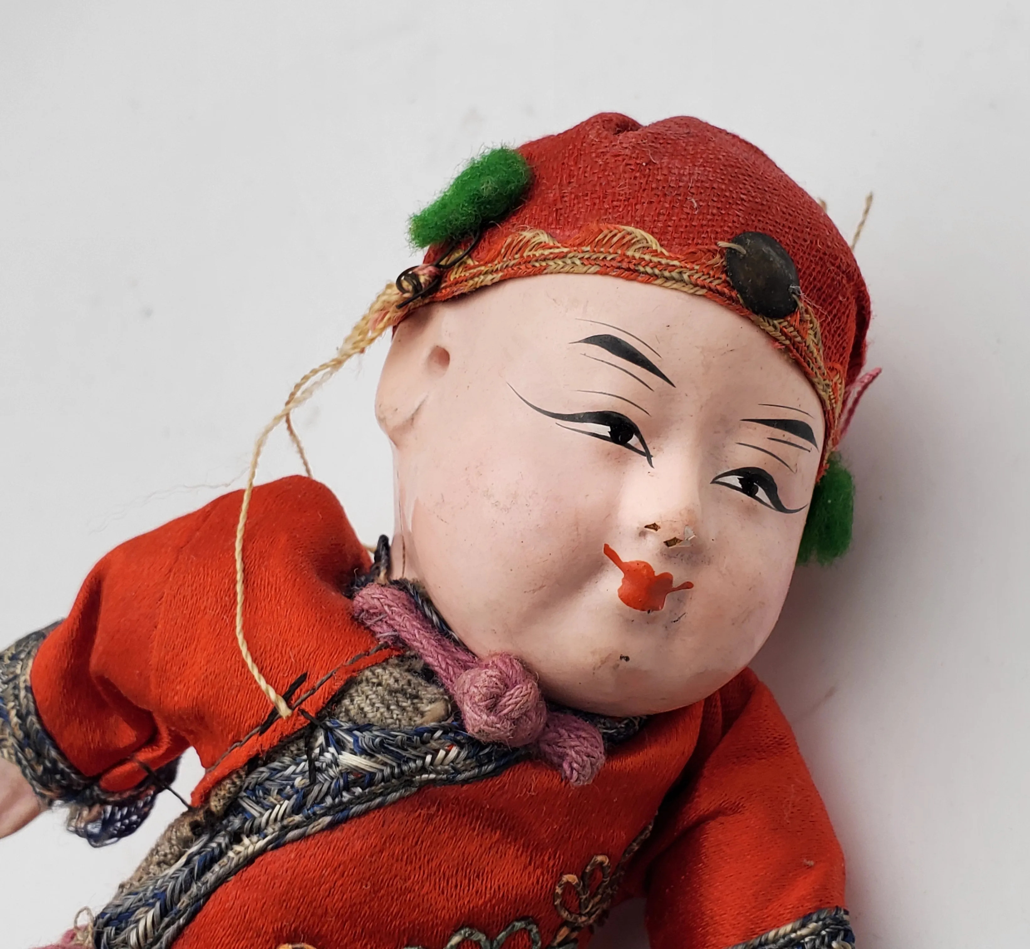 Vintage Chinese Papier Mache Doll