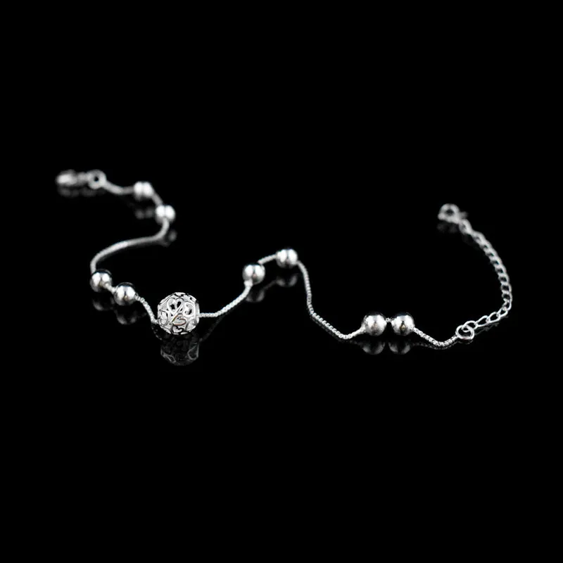 Women's Elegant Silver Anklet